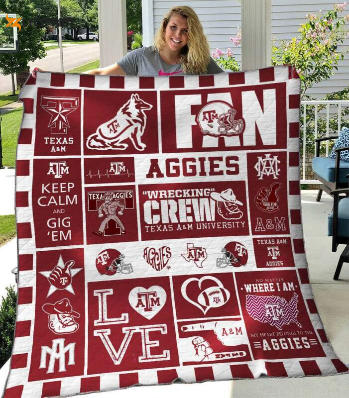 ncaa texas a m aggies 3d customized personalized 3d customized quilt blanket 3