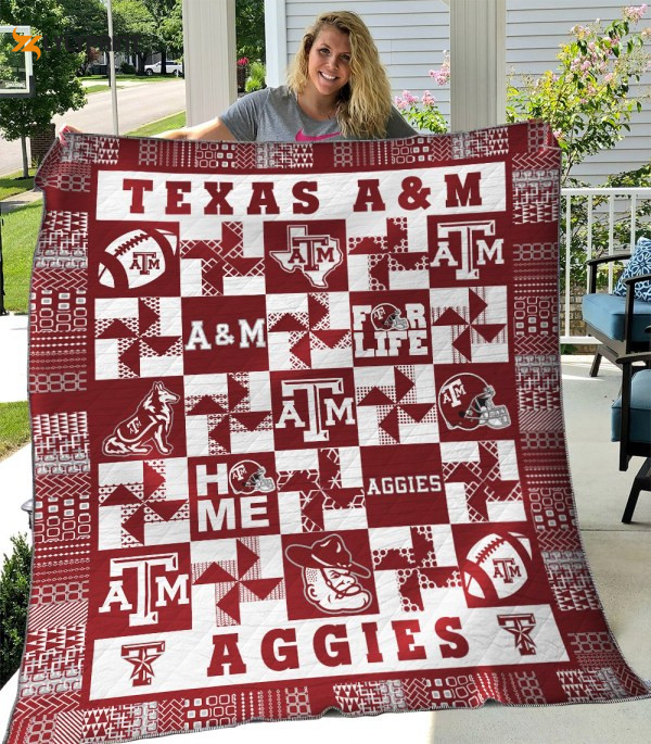 ncaa texas a m aggies 3d customized personalized 3d customized quilt blanket 6