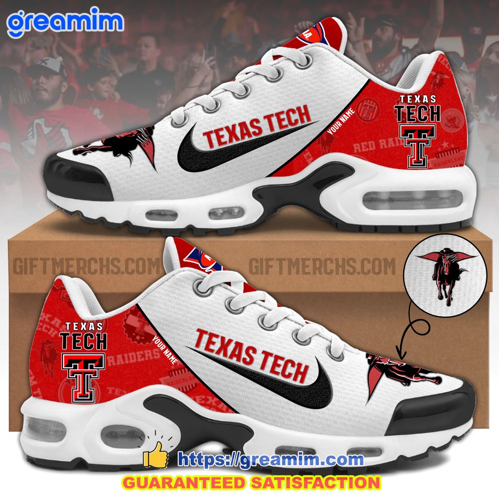 ncaa texas tech red raiders custom nike air max plus shoes 1 bE4QH