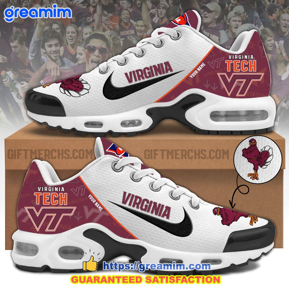 ncaa virginia tech hokies custom nike air max tn plus shoes 1 xszLV