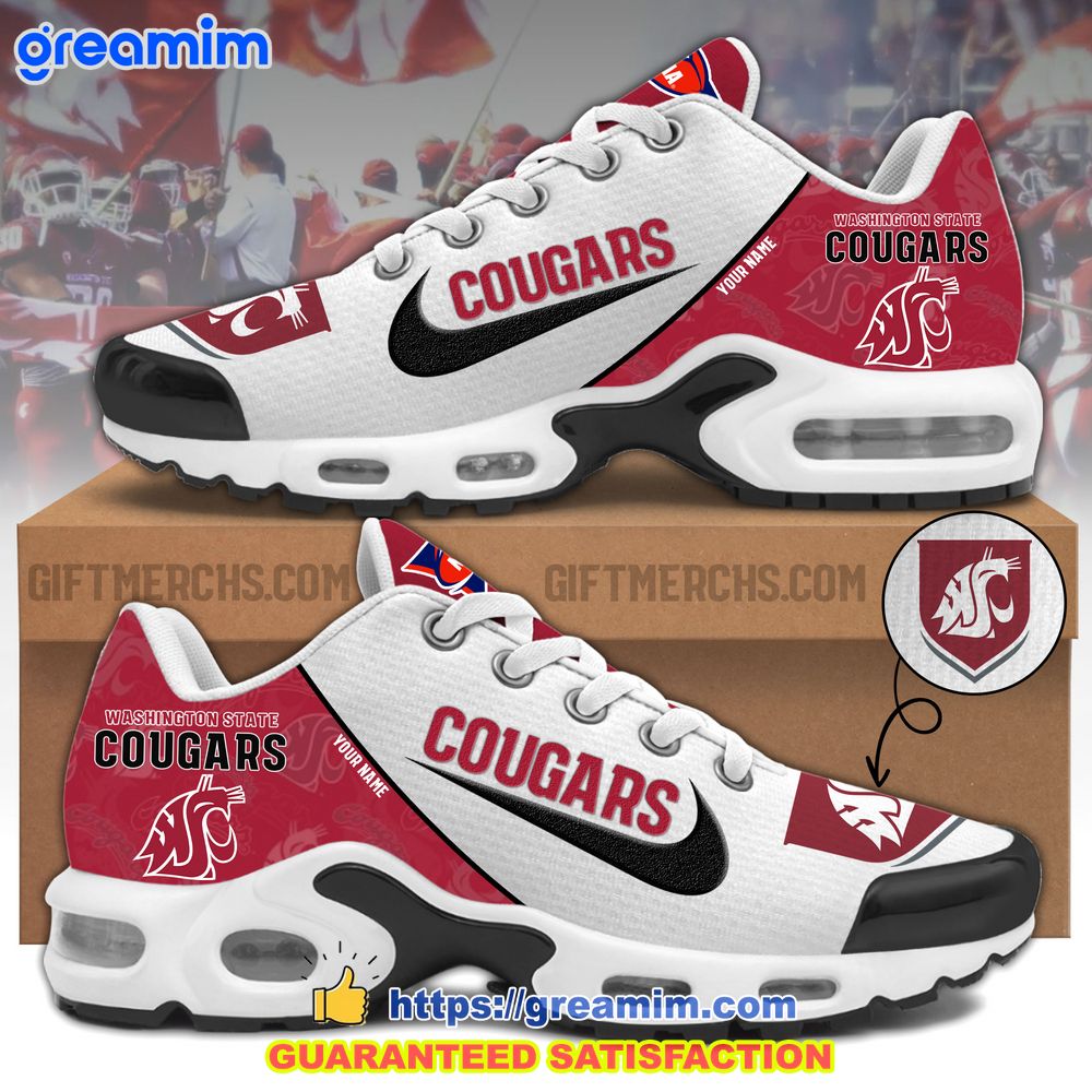 ncaa washington state cougars custom nike air max plus shoes 1 J5cUa