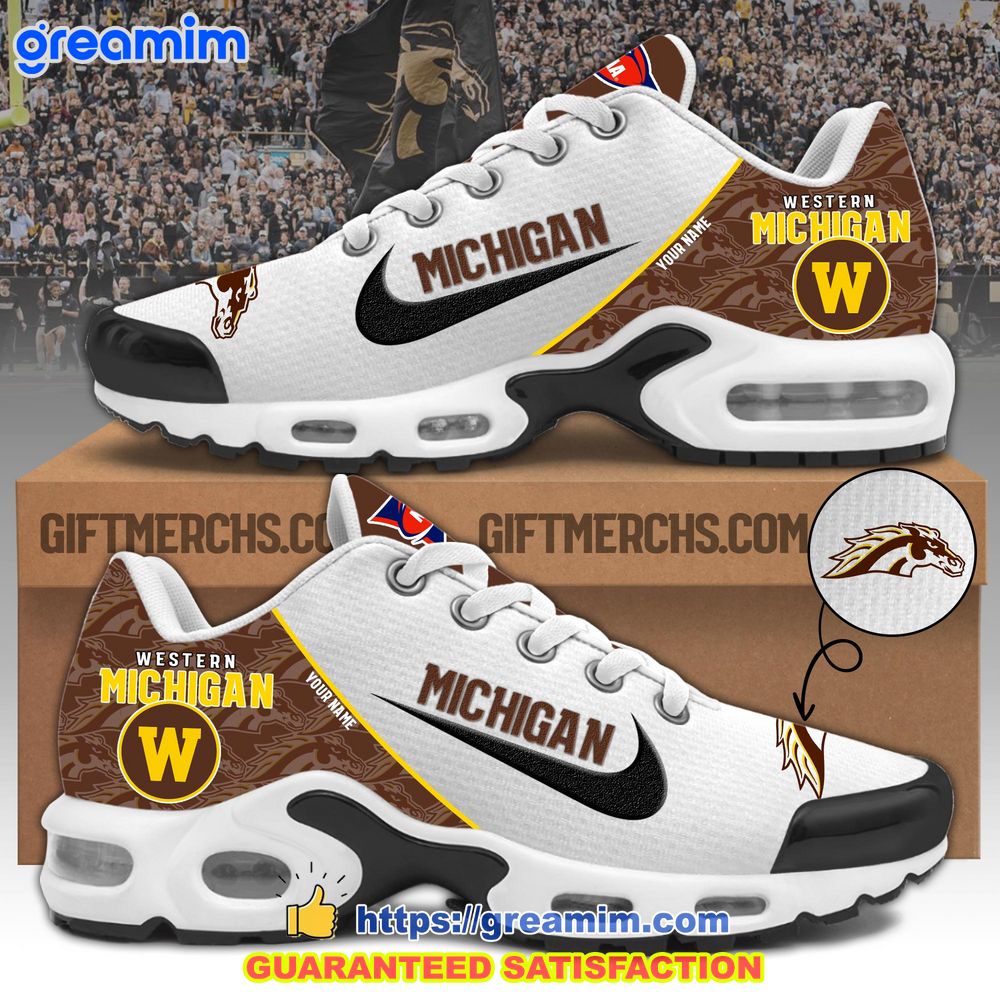 ncaa western michigan custom nike air max plus shoes 1 RZ13Y