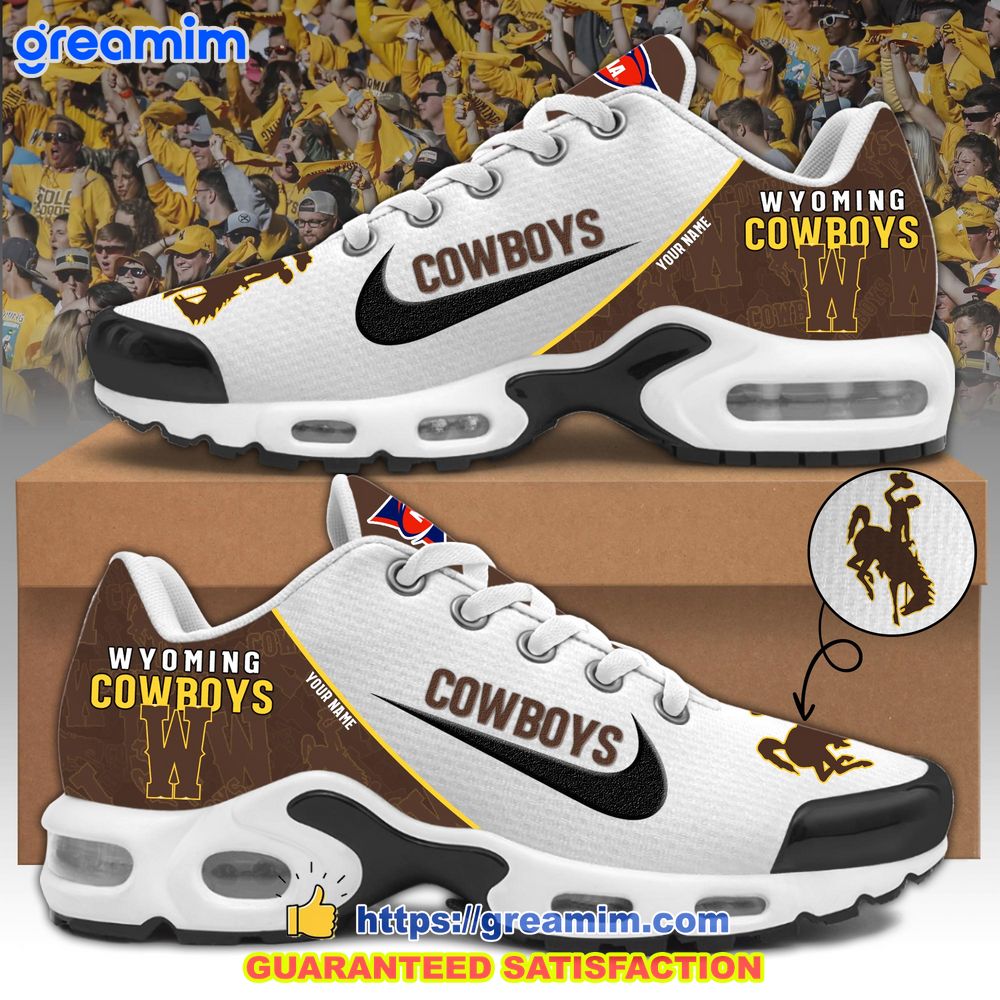 ncaa wyoming cowboys custom nike air max plus shoes 1 N97e5