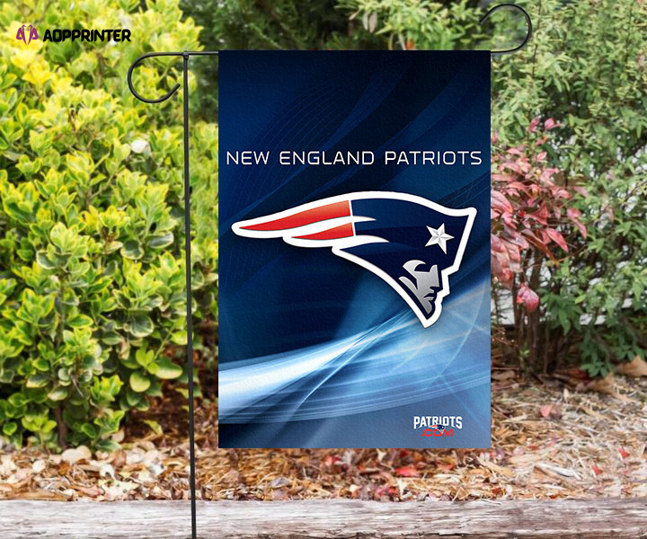 new england patriots light navy double sided printing garden flag home decor gifts