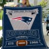 new england patriots logo premium quilt 525sq