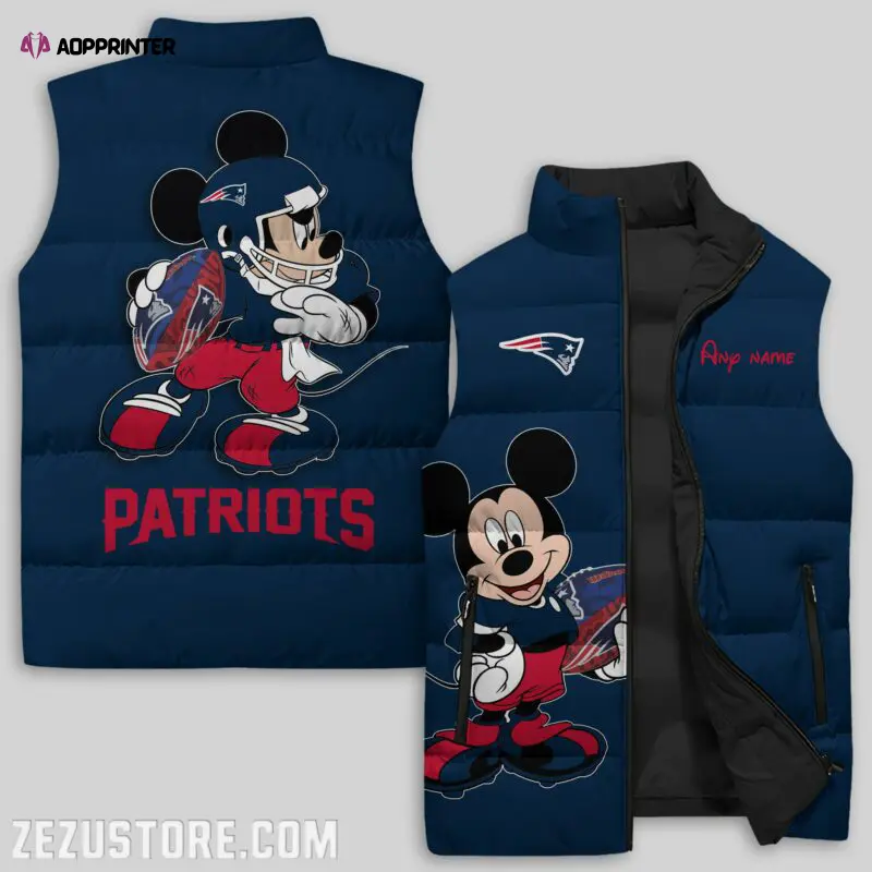 new england patriots nfl sleeveless puffer jacket custom for fans gifts 7