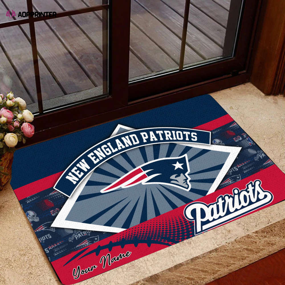 new england patriots personalized doormat gift for home decor