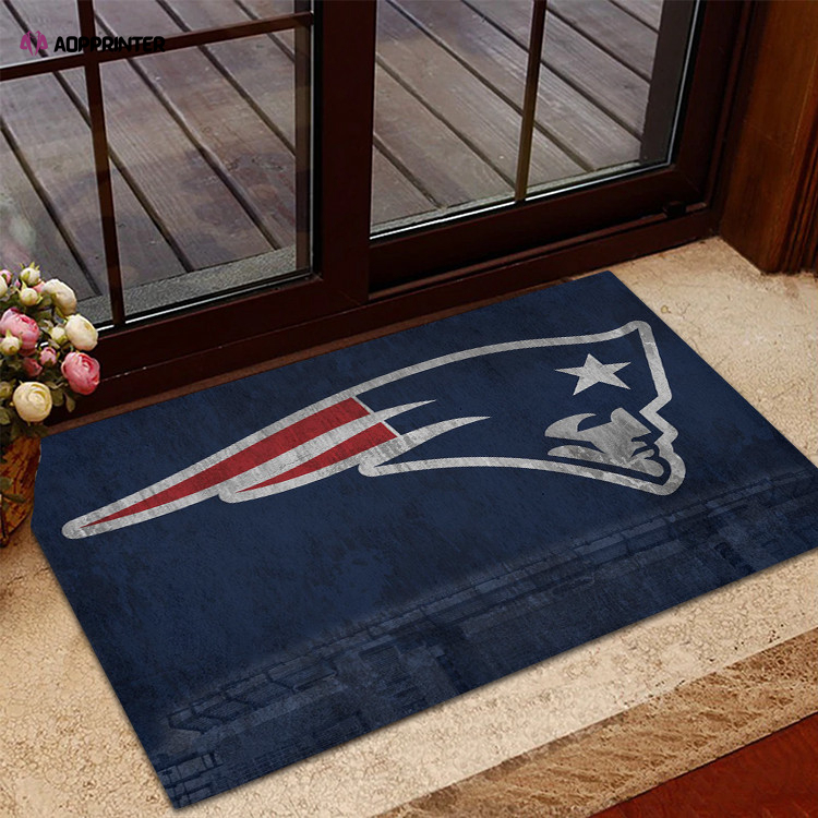 new england patriots stadium blue foldable doormat indoor outdoor welcome mat home decor