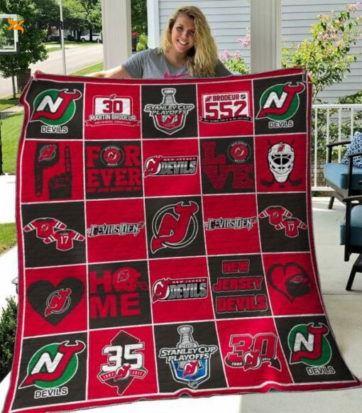 new jersey devils 1 quilt blanket 1 1