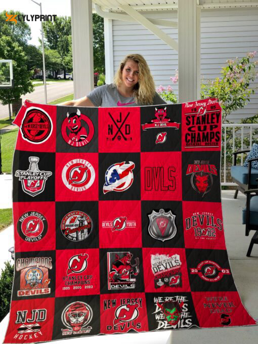 new jersey devils 1 quilt blanket