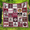 new mexico state aggies 3 quilt blanket for fans home decor gift