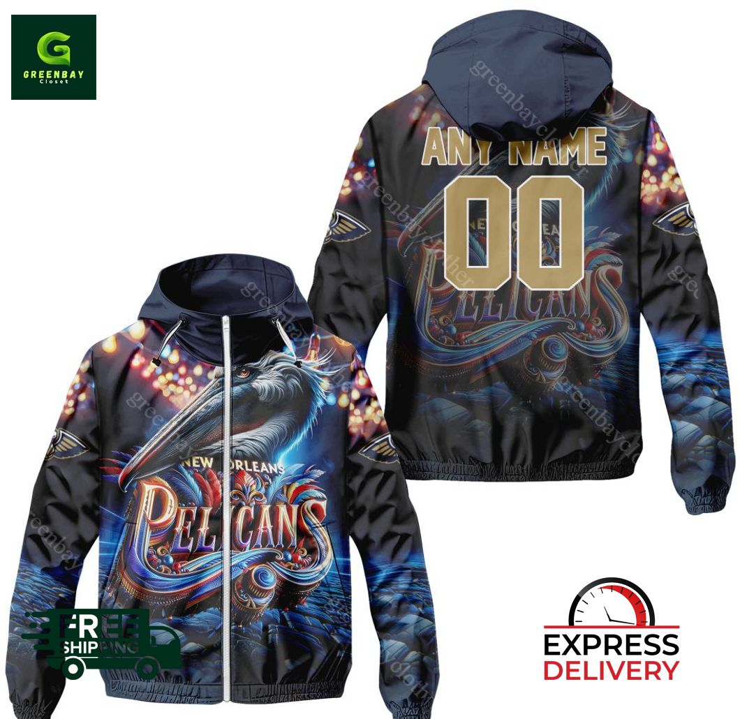 new orleans pelicans nba personalized windbreaker jacket 1 KjILT