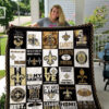 new orleans saints 1 quilt blanket for fans home decor gift 2