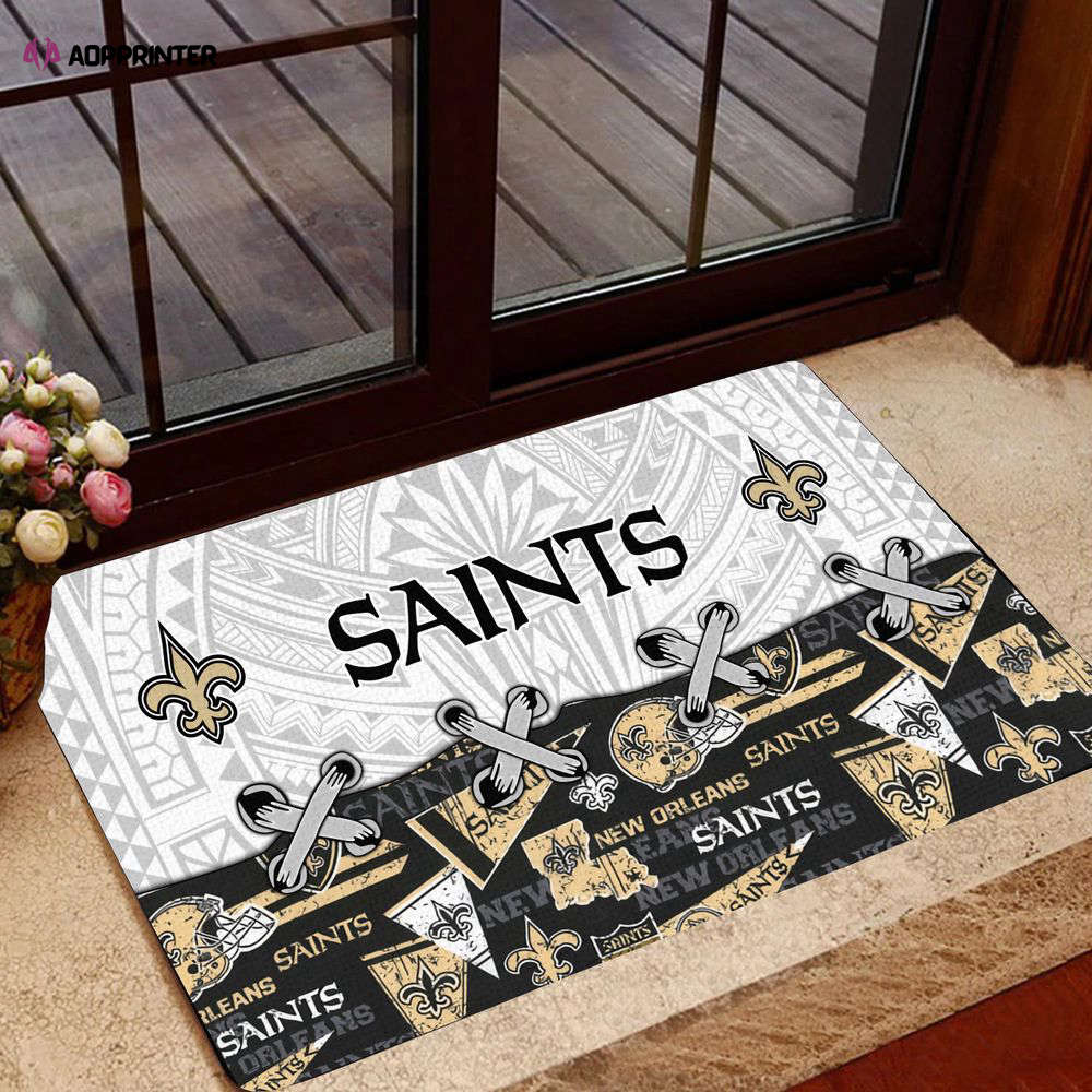 new orleans saints doormat gift for home decor 1 1