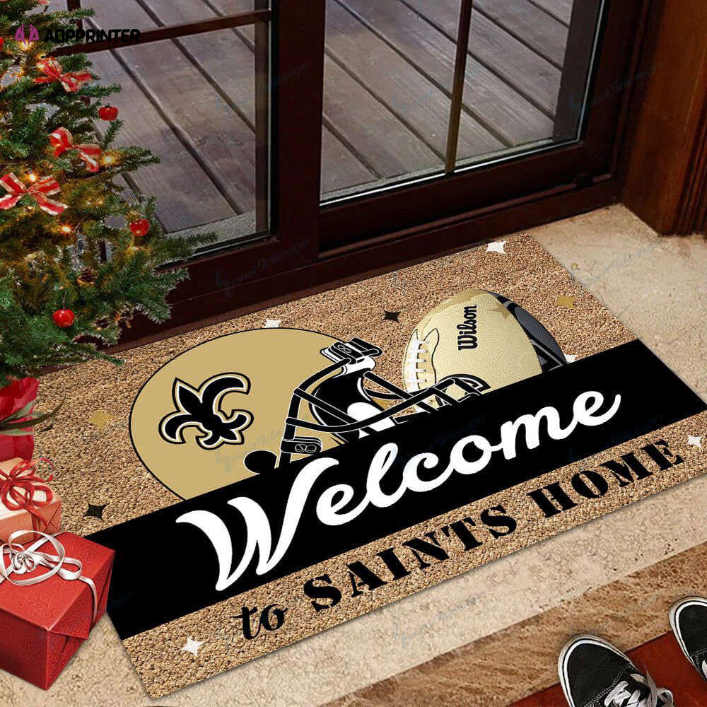 new orleans saints doormat gift for home decor 1 2