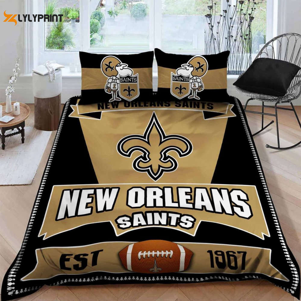 new orleans saints duvet cover bedding set bd583