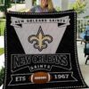 new orleans saints logo premium quilt xewsa