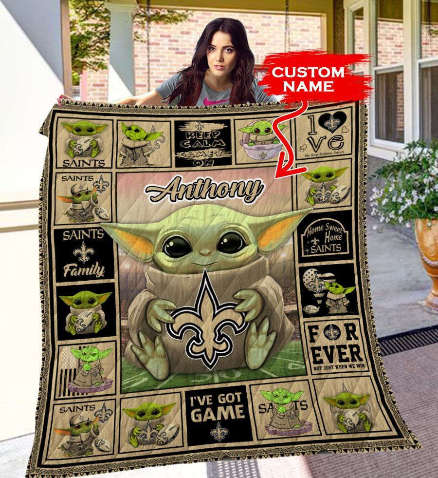 new orleans saints personalized premium quilt bg25 12ntx