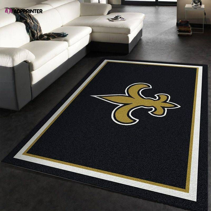 new orleans saints rug living room floor decor fan gifts 6