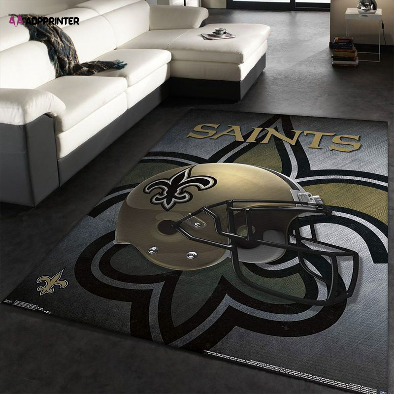 new orleans saints rug living room floor decor fan gifts 9