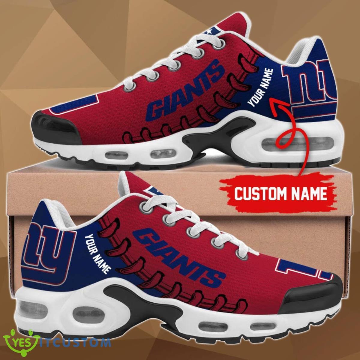 new york giants air cushion sports shoes custom name for fans