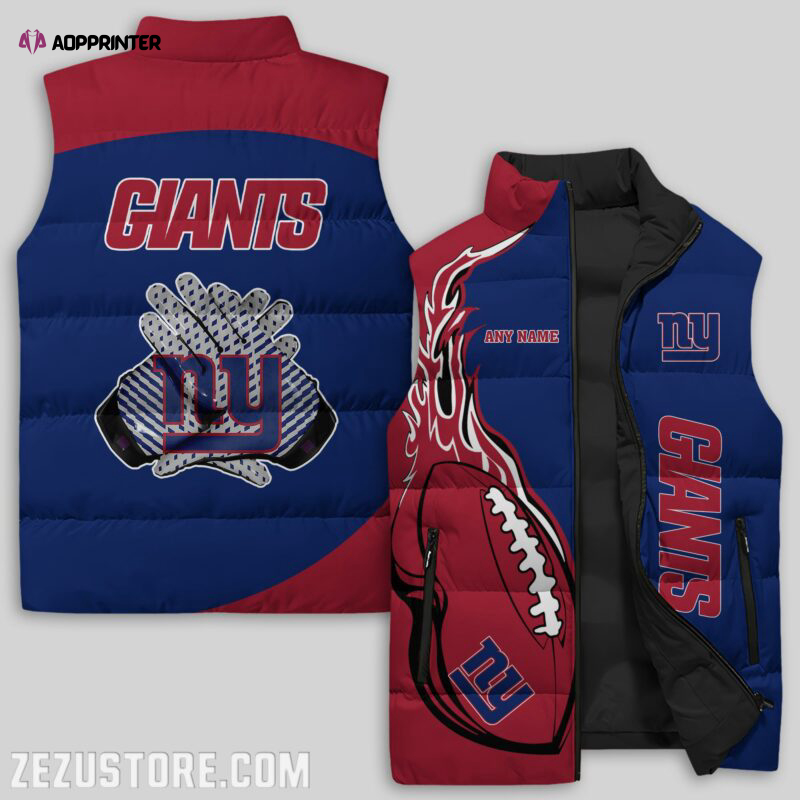 new york giants nfl sleeveless puffer jacket custom for fans gifts 6