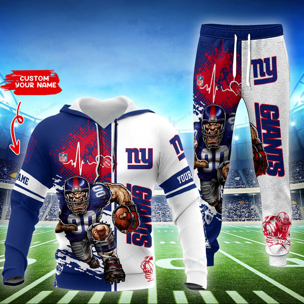 new york giants personalized hoodie and jogger set hoodie bg858 9t5s5