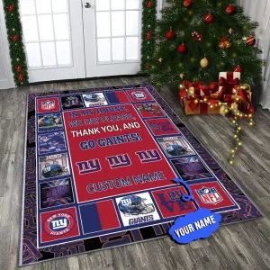 new york giants personalized premium rectangle rug 36 rq0dq