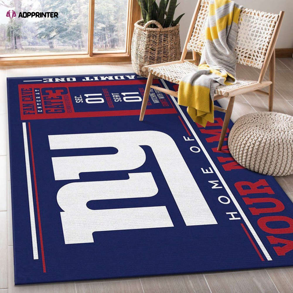 new york giants rug living room floor decor fan gifts 3