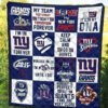 new york giants team its in my dna fan gift idea quilt blanketmt0fz