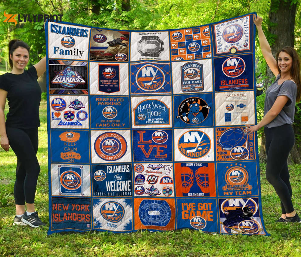 new york islanders 1 quilt blanket for fans home decor gift