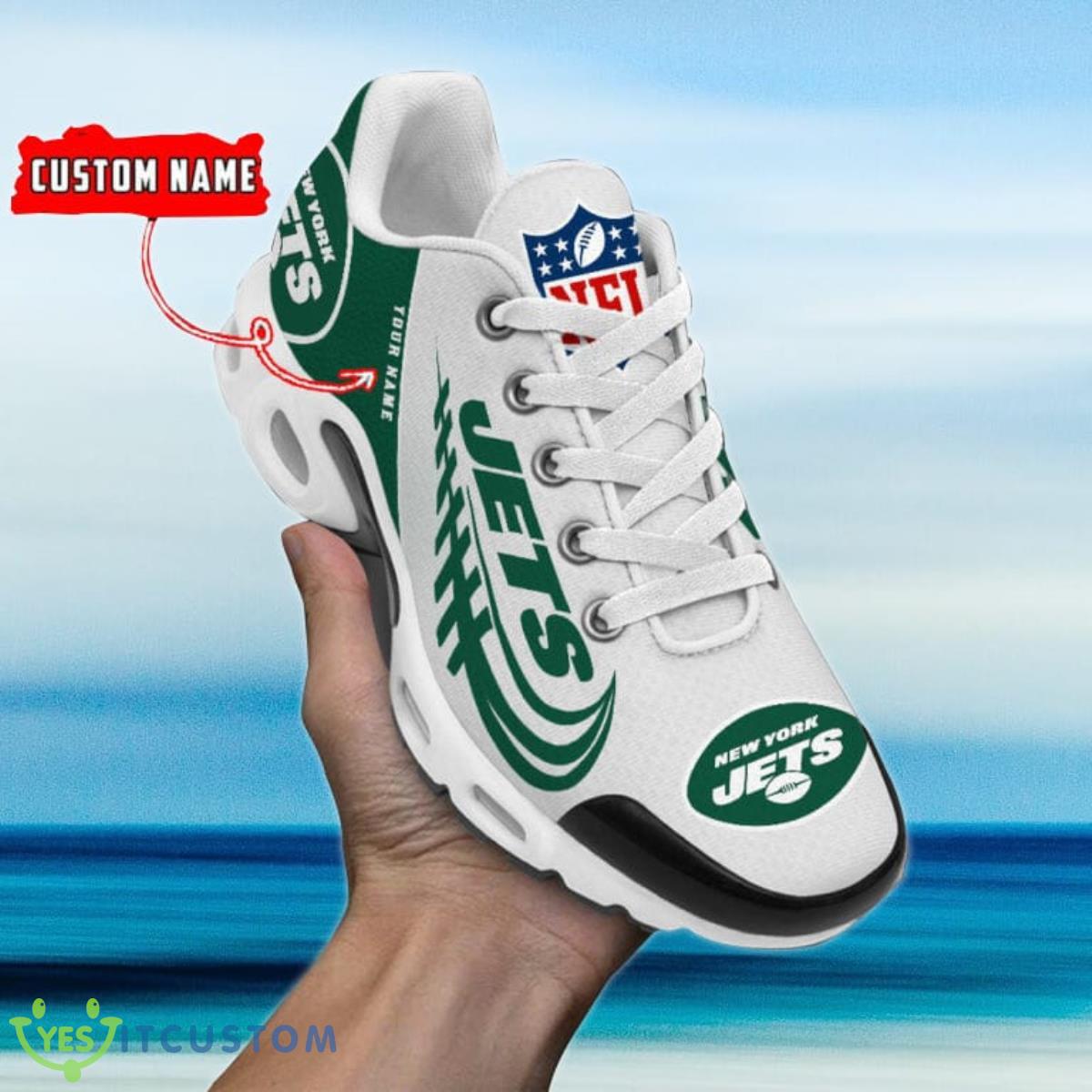 new york jets custom name air cushion sports shoes