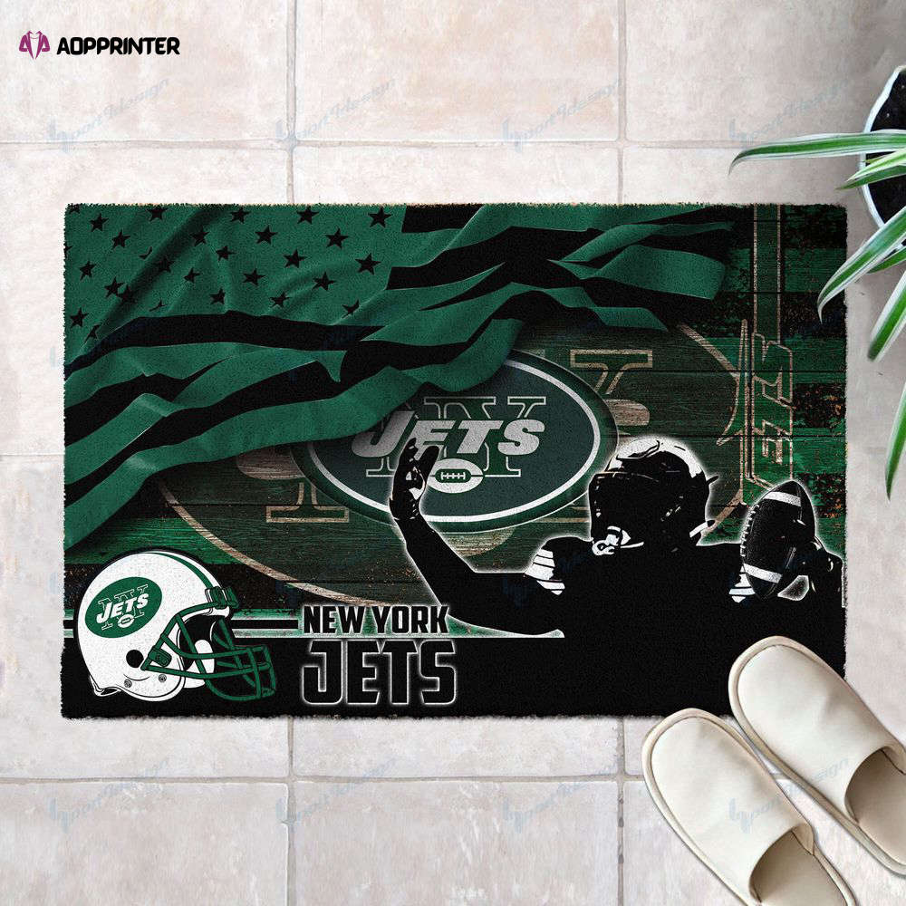 new york jets doormat best gift for home decor 1 2