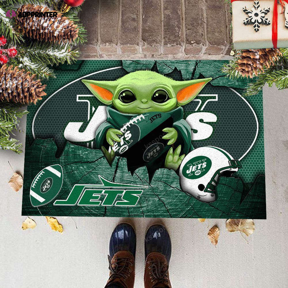 new york jets doormat best gift for home decor 1 4