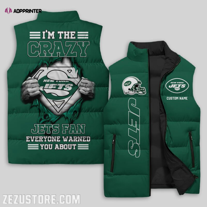 new york jets nfl sleeveless puffer jacket custom for fans gifts 1