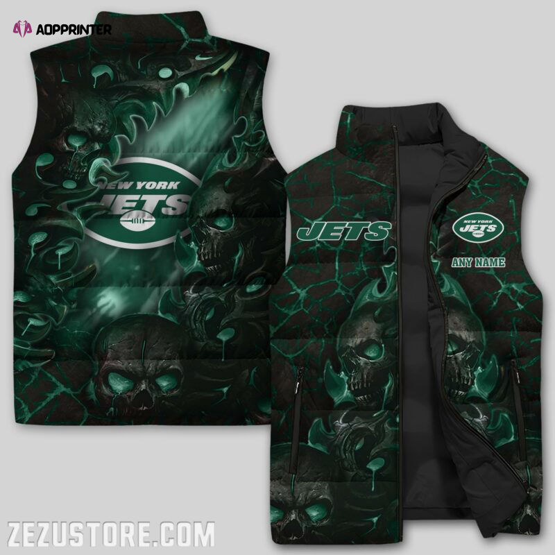 new york jets nfl sleeveless puffer jacket custom for fans gifts 9