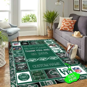 new york jets personalized premium rectangle rug 37 zzhwz