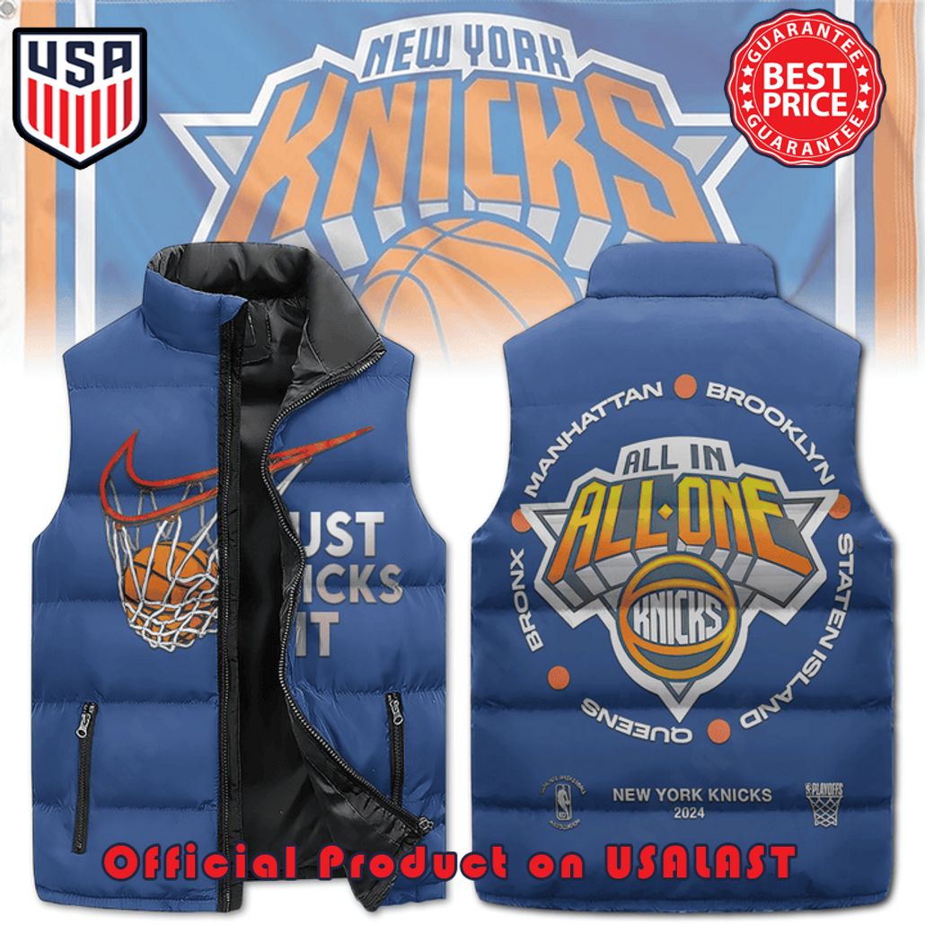 new york knicks all in all one just knicks it nike puffer sleeveless jacket 1 ZjAak