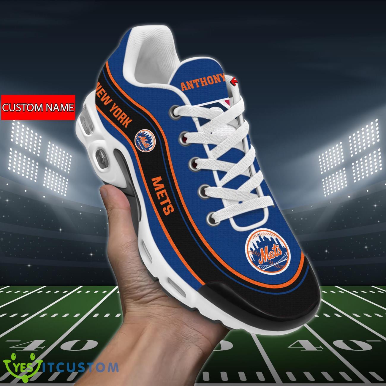 new york mets mlb air cushion sports shoes custom name for fans