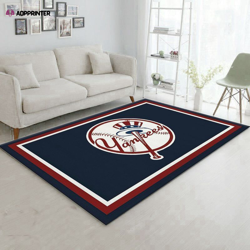 new york yankees imperial spirit rug living room floor decor fan gifts