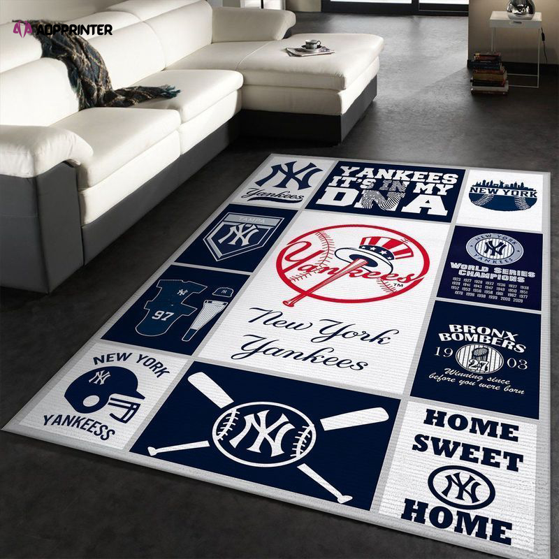 new york yankees rug living room floor decor fan gifts 9