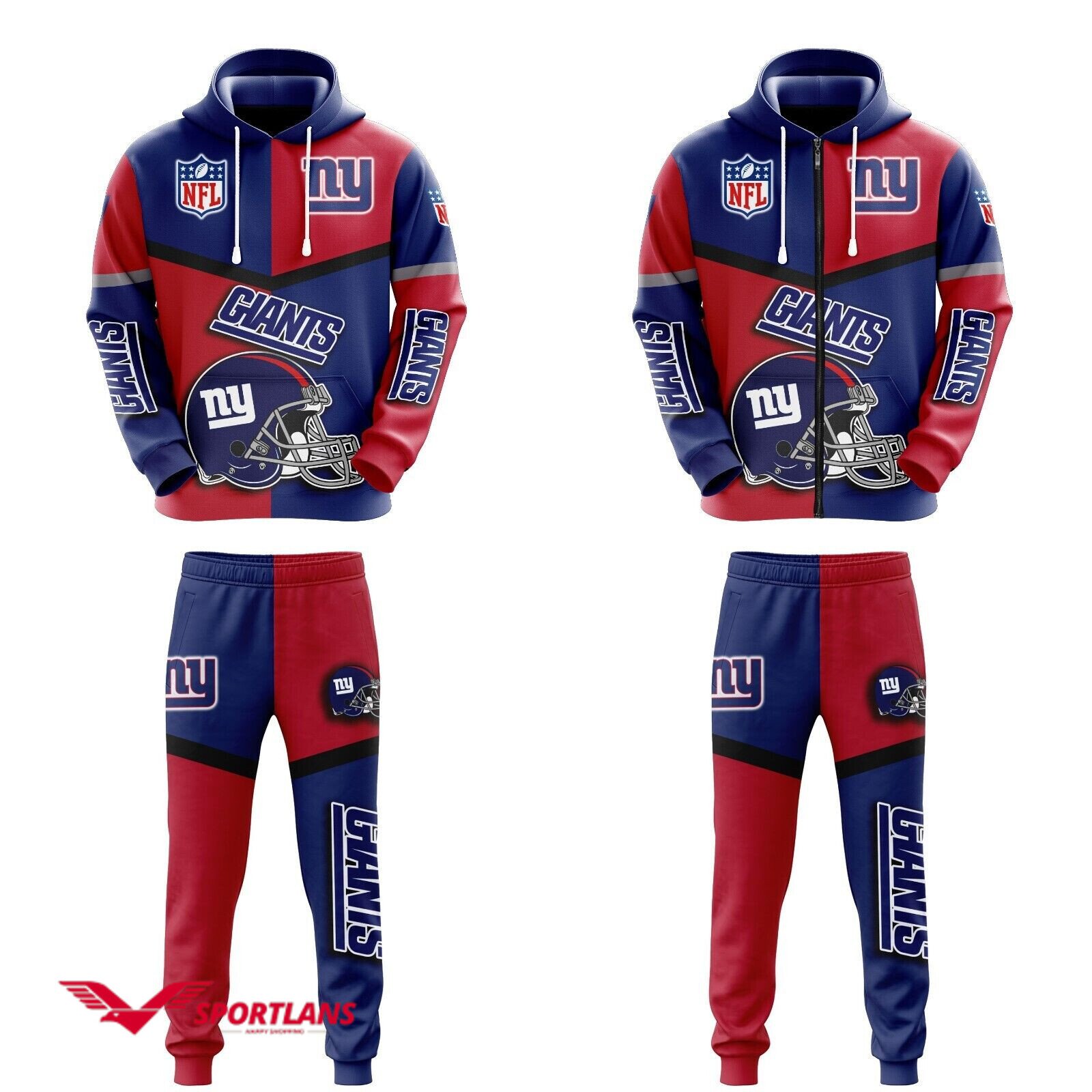 new york giants nfl personalized combo hoodie2C zip hoodie and joggers for nfl fans tmhj22011024 evkfzrbohq