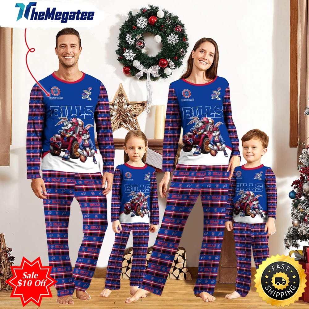 nfl buffalo bills custom name pajamas bunny sports for family