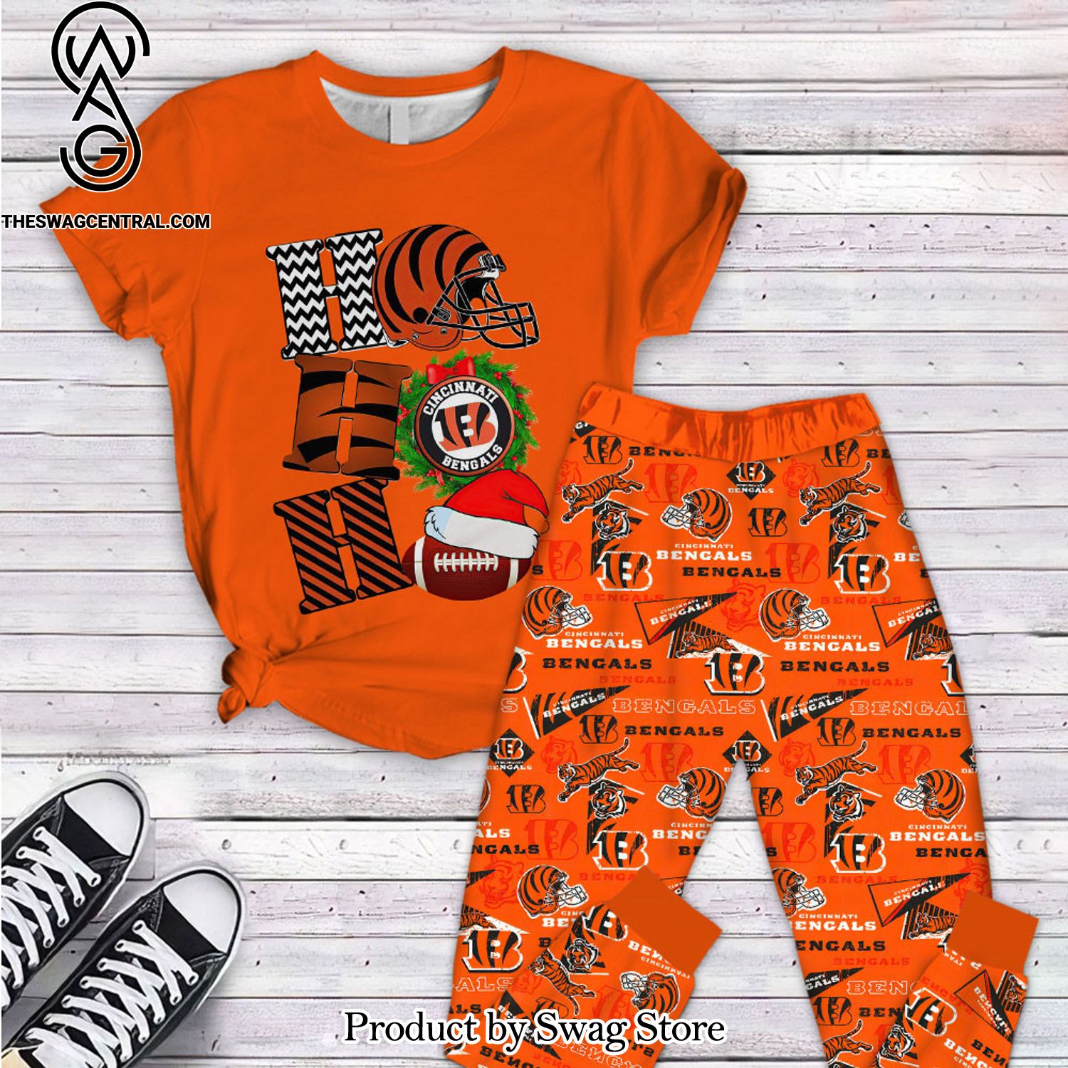 nfl cincinnati bengals unisex full print pyjamas set 1 TfOwW