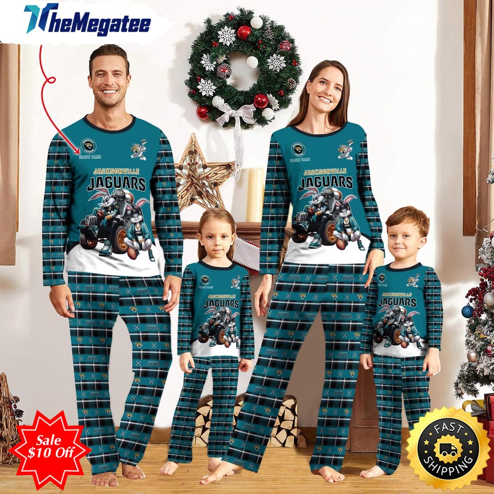 nfl jacksonville jaguars custom name pajamas bunny sports for family