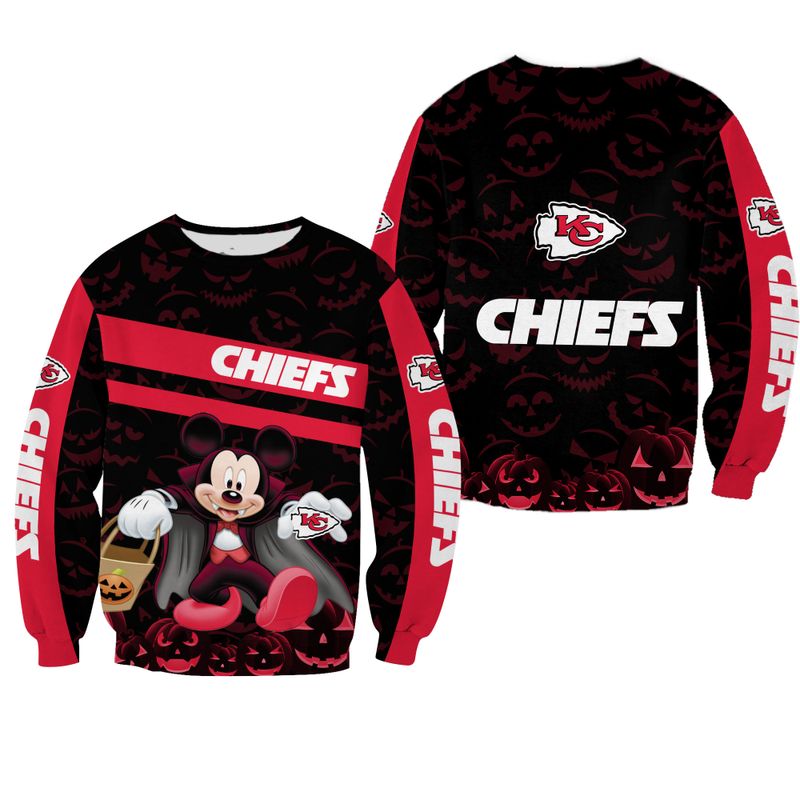 nfl kansas city chiefs halloween mickey limited edition sweatshirt nla02861083424471 p8eax