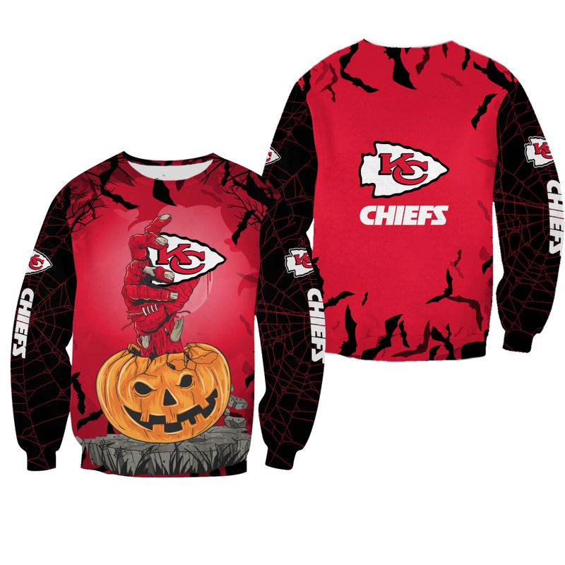 nfl kansas city chiefs zombies hand halloween limited edition sweatshirt nla02491066858376 14g7x