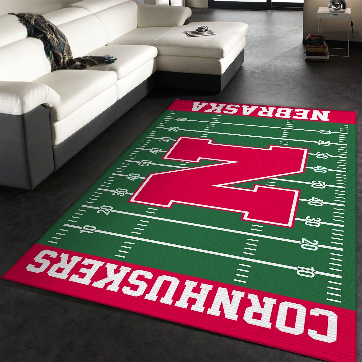 nfl nebraska cornhuskers rug custom size and printing 0