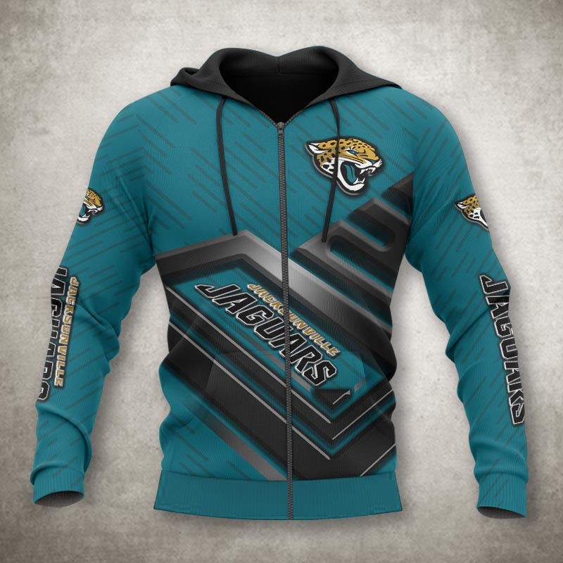 nfl printed jacksonville jaguars zip up hoodies no 1 2497 byxdt