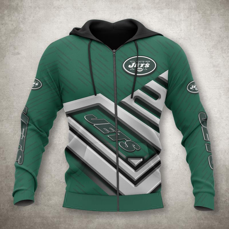 nfl printed new york jets zip up hoodies no 1 3391 qgywe